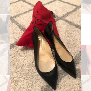 CL ballalla Matte black flats